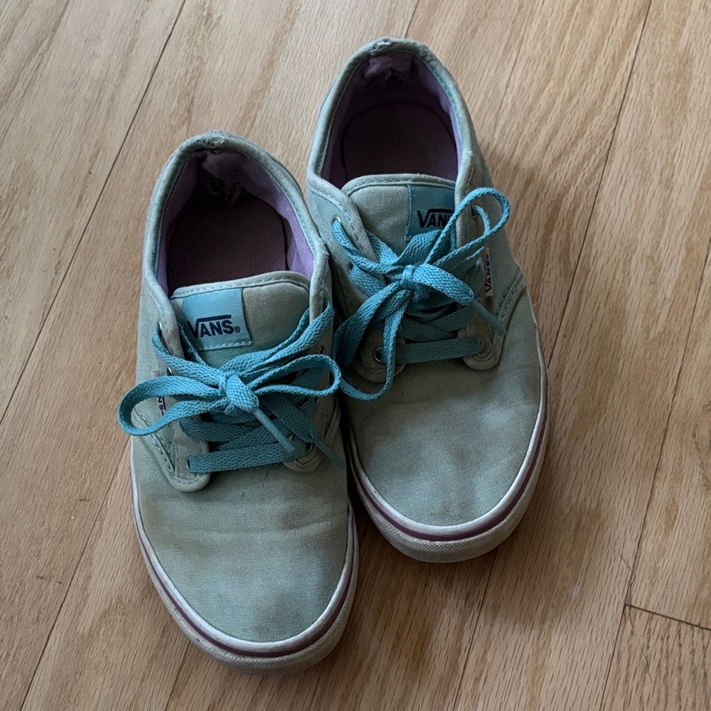 Vans Kids Sneakers - Aqua and Cream